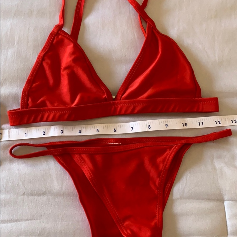 Red Triangle Bikini - Picture 3 of 3